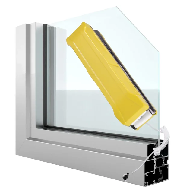 매우 강한 자석을 가진 스마트 양면 마그네틱 윈도우 클리너