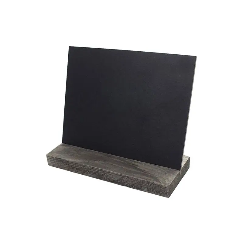 15,3x12,7x4,6 см мини-Настольная меловая доска с деревянным основанием в деревенском стиле, набор из 4, включает в себя 3х мелков