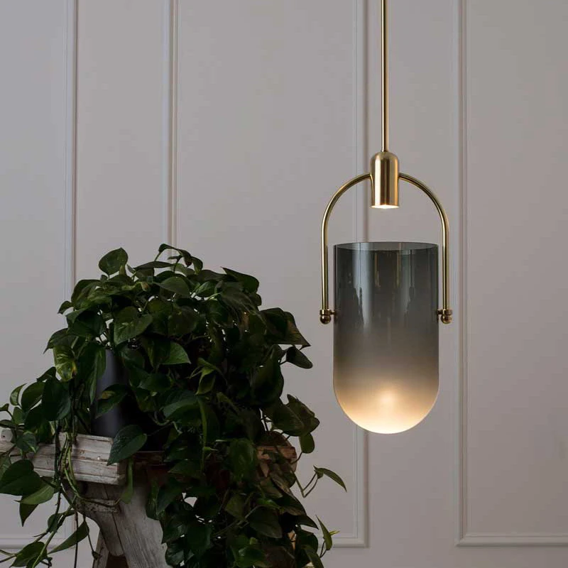 Modern Hanging Lamp Light Led Dinning Bed Room Bedroom Foyer Round Glass Ball Black Gold Nordic Simple Pendant | Лампы и освещение