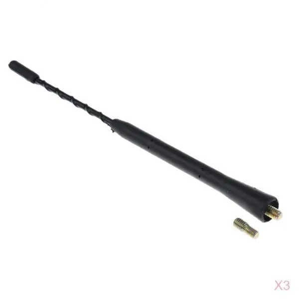 MagiDeal 3x9 ''крыша винтовой монтаж AM/FM Stubby антенна черный