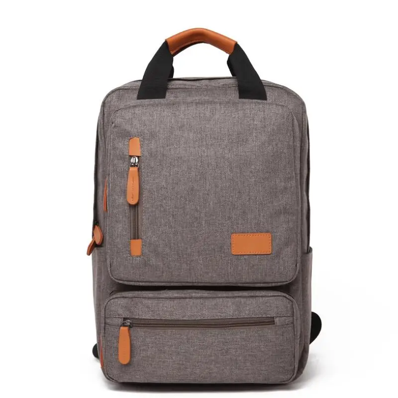 Тканевый рюкзак из ткани Оксфорд с защитой от WQaterproof, мужской рюкзак для путешествий, многофункциональная сумка на плечо, женские школьные сумки для ноутбука, женский рюкзак - Цвет: Хаки