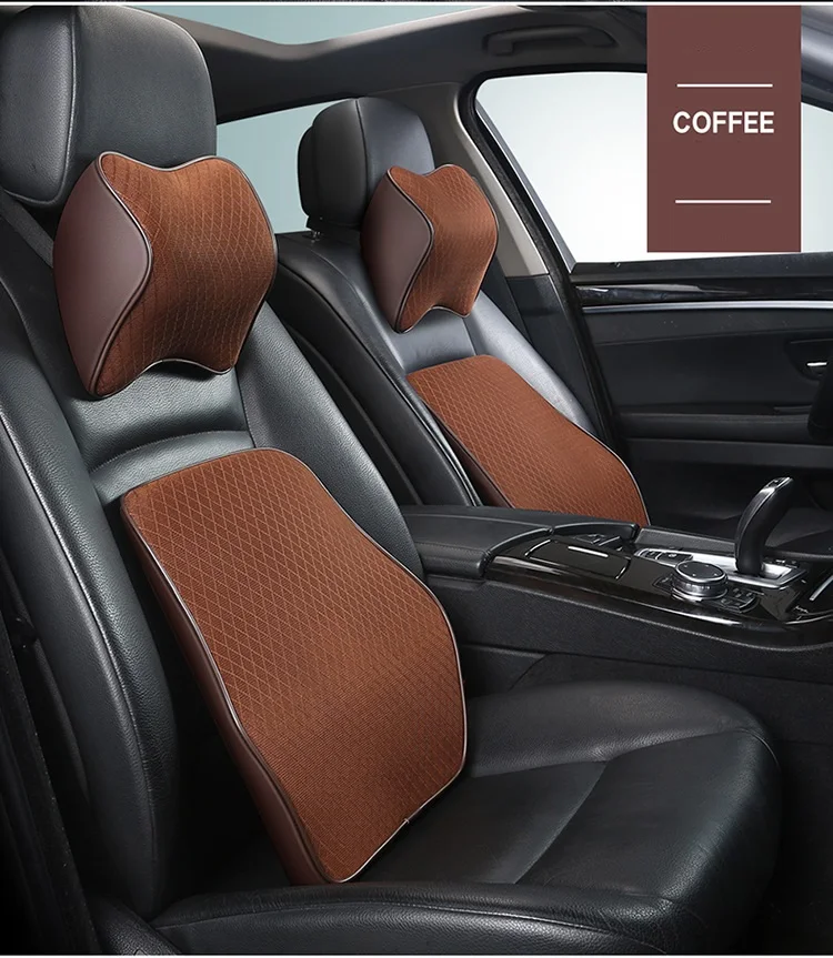 Ensemble D'oreillers De Soutien Lombaire Pour Voiture Tesla Model 3, Model X, Model Y 2021, 2022, 2023, 2024, En Mousse à Mémoire De Forme De Qualité