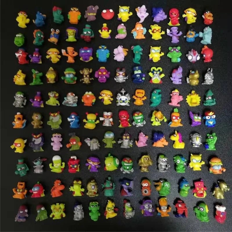 

10-20pcs Original Superzings Zomlings Action Figures Dolls 3CM Super Zings Garbage Collection Toys Model for Kids Playing Gift