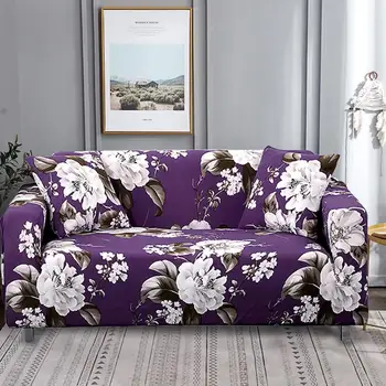 

Elastic Stretch Sofa Cover 1/2/3/4 Seater Sof Slipcover Couch Covers for Universal Sofas Livingroom Sectional L Shaped Slipcover