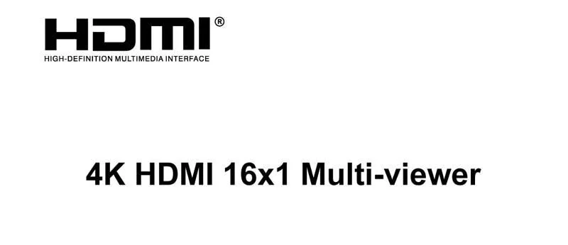 4 к HDMI 16x1 Quad MultiView Switcher 16 в 1 выход бесшовный переключатель мульти просмотра изображения экран разделитель HDTV дисплей конвертер