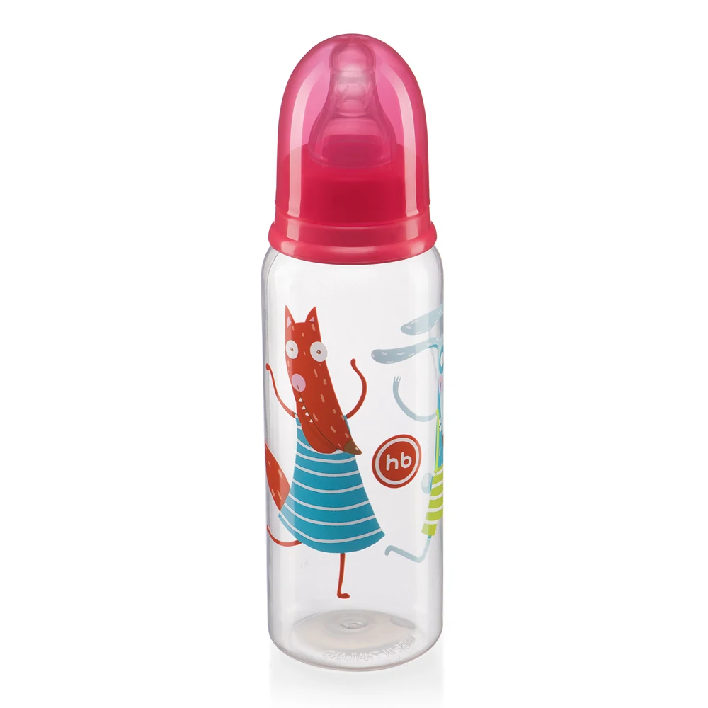 Бутылочка с 2 силиконовыми сосками Happy Baby 250 мл