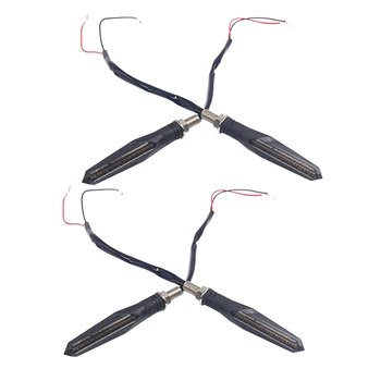 

4Pcs Motorcycle Turn Signal 12Led Mobile Flash Motorcycle Indicator Bendable Tail