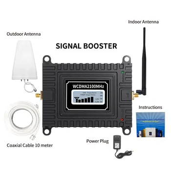 

3G WCDMA Mobile Signal Booster Repeater 2100Mhz Cellphone Cellular WCDMA 2100 Cell Phone LCD Display Signal Repeater Amplifier