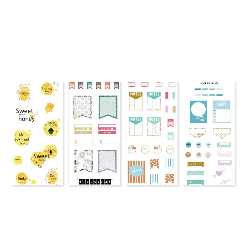 12 Mr. paper 24 дизайна 4 шт./лот на основе Sketchbook Deco Наклейки из бумаги васи Скрапбукинг пули журнал популярный деко постельное белье наклейки - Цвет: 12