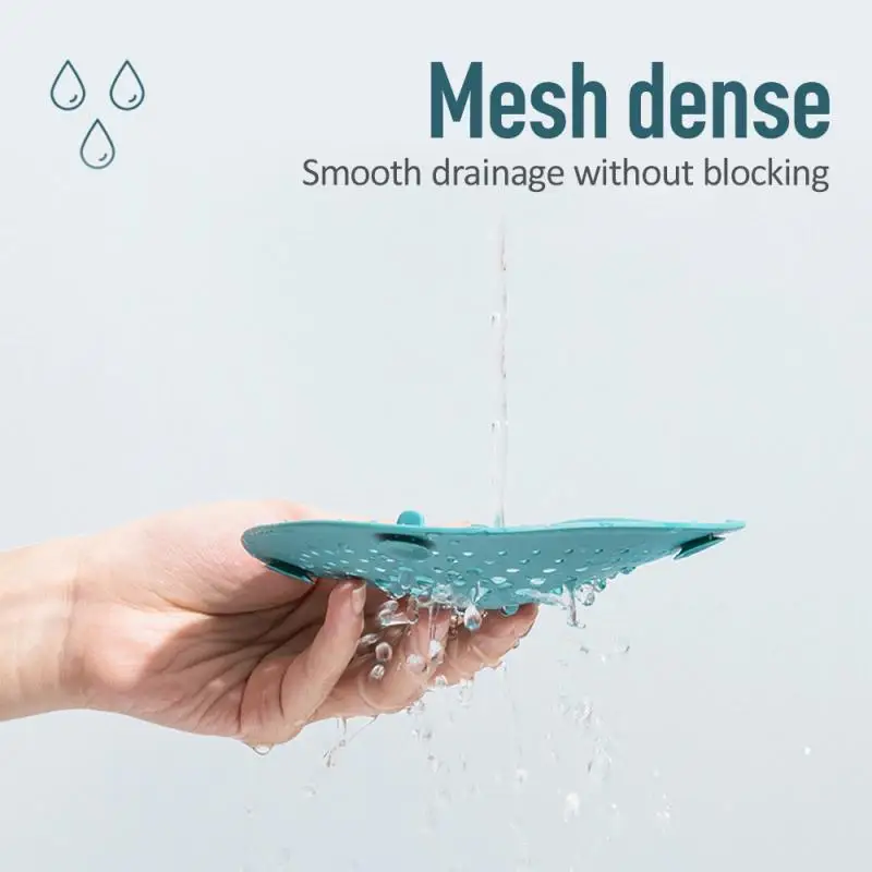 Sink Filter Silicone Sewer Drain Hair Colanders Strainers Filter For Bathroom Kitchen Sink Filter Home Cleaning Tool