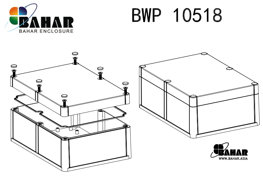 IP68 пластиковые Водонепроницаемые электрические принадлежности корпус DIY распределительный корпус открытый распределительный переключатель корпус 204*143*78 мм