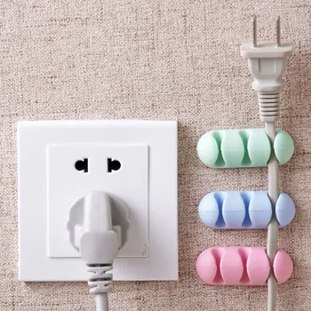 

2PCS Cable Winder Organizer Silica gel shelf rack Color Storage Holder Cable Collector Tool Headset Wire Wrap Cable Cord Winder