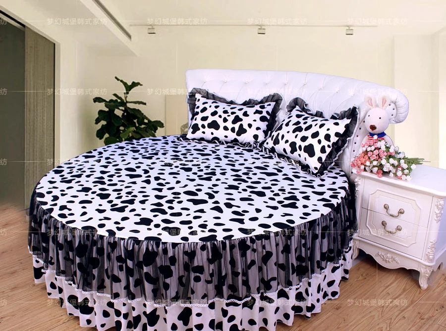 4 шт./комплект кружевные постельные принадлежности для девочек|round bed bedding|round