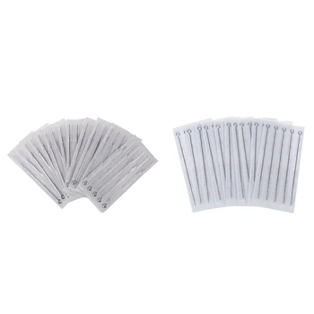 

100Pcs Tattoo Needle Round Disposable Liner in Stainless Steel - 50Pcs 5Rl & 50Pcs 9Rl