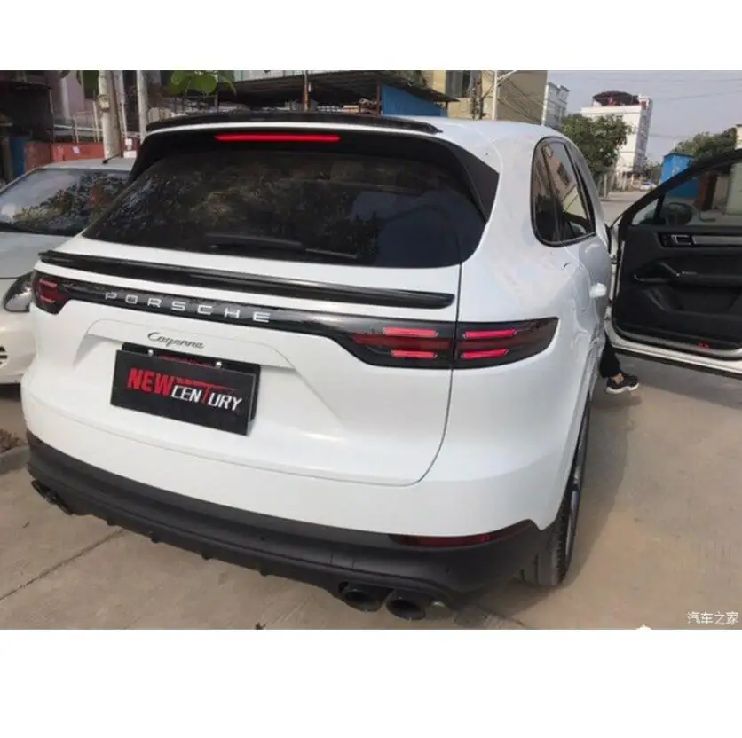 Спойлер из углеродного волокна для Porsche Cayenne крыло спойлера высокое качество модификация автомобиля аксессуары