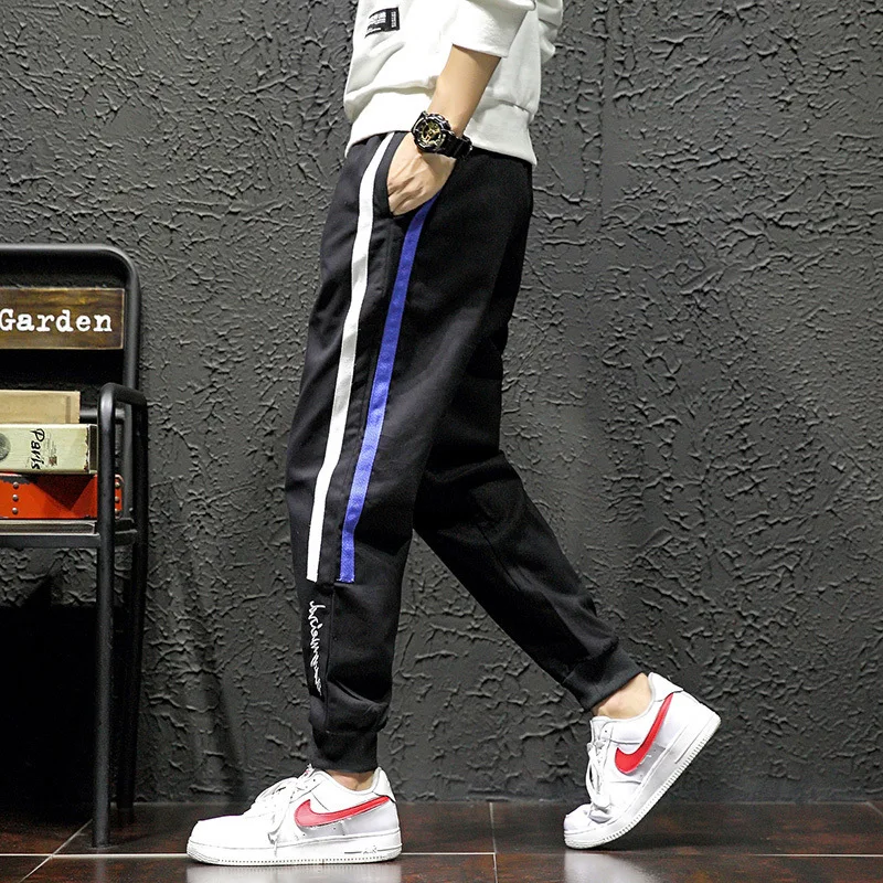 

Large Size Japanese-style Large Size Men's Harem Pants MEN'S Casual Pants Sports Capri Beam Leg Trousers Black Wall-Style 7116