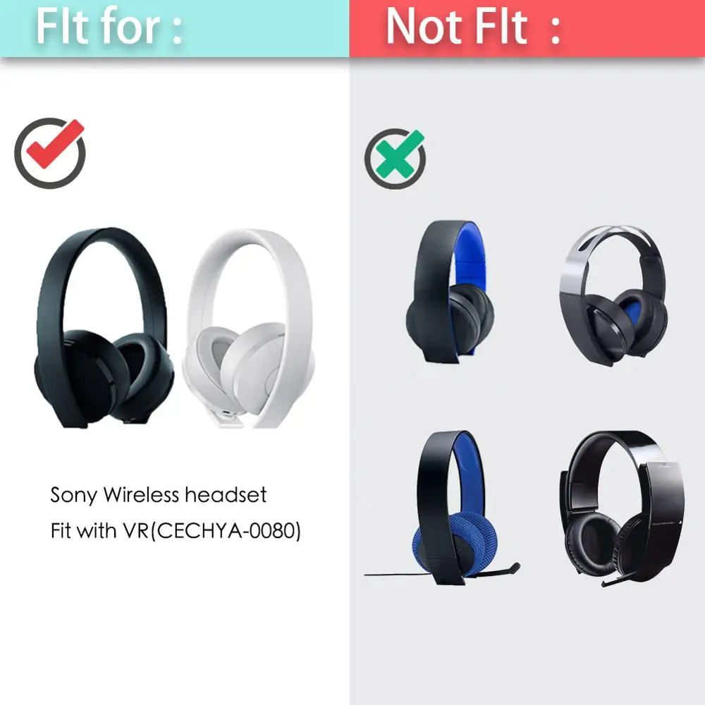 CECHYA 0080 EarPads for Sony PS4 Gold Wireless Stereo 7.1 PSV PC VR Headset  Ear pad earmuff Replacement Cushion|Earphone Accessories| - AliExpress