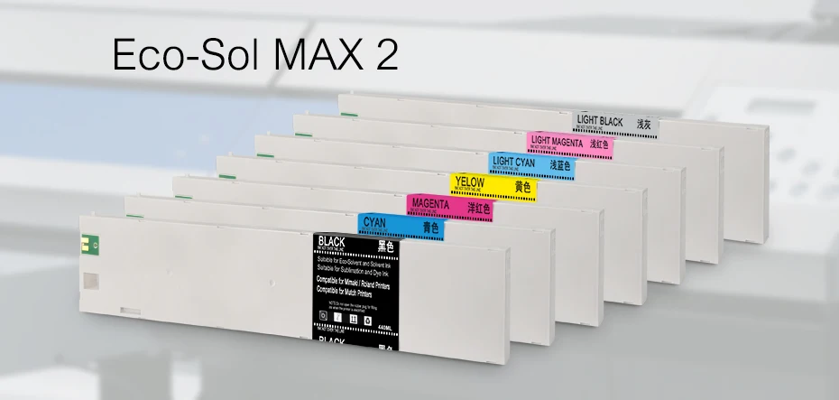 440 мл ECO-SOL MAX 2 MAX2 сменный картридж ESL4 для Roland SOLJET XR-640 XF-640 VersaExpress RF-640(7 цветов на выбор