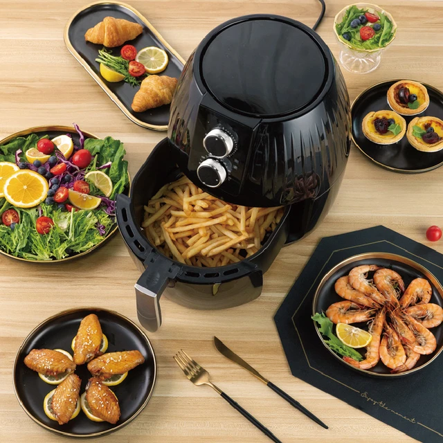 Smart Air Fryer Oven 5 Liters Oil Free Digital Control Electric Airfryer  Toaster Lcd Display Intelligent Cooking Machine - Air Fryers - AliExpress