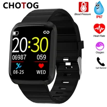 Smart Horloge Mannen Bloeddrukmeting Smartwatch Vrouwen Waterdichte IP67 Sporthorloge Smart Hartslag Zuurstof Voor Android Ios