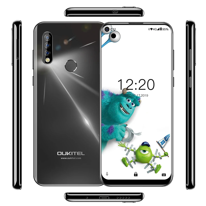 OUKITEL C17 Pro 6,3" 19,5: 9 Android 9,0 мобильный телефон MTK6763 Восьмиядерный 4 Гб ОЗУ 64 Гб ПЗУ двойной 4G LTE задняя Тройная камера смартфон