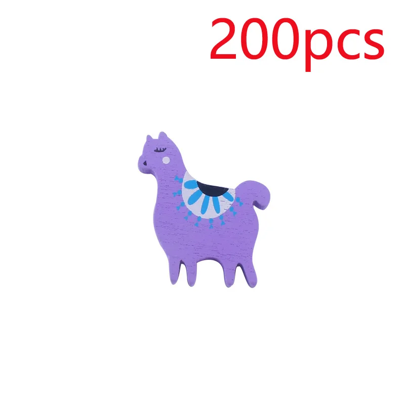 XCQGH 200 шт Детские аксессуары DIY деревянный знак зодиака Овен игрушка для прорезывания зубов пустышка цепь браслет ожерелье бисер детский Прорезыватель