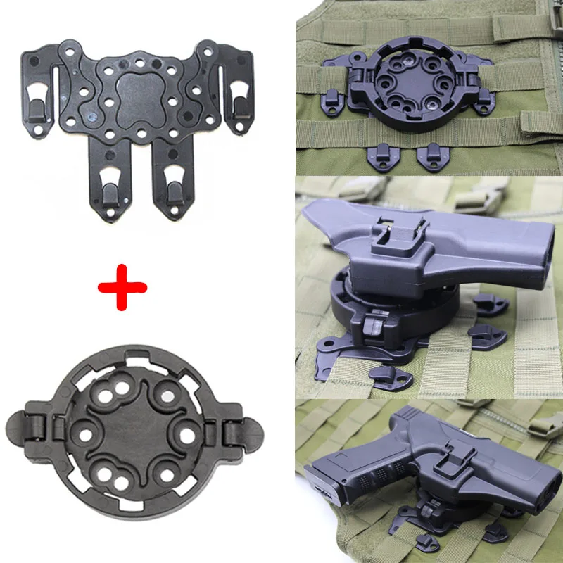 Тактический быстросъемный пистолет-кобура Платформа Molle CQC система рельсовый чехол крепление охотничий страйкбол адаптер кобуры жилет аксессуары