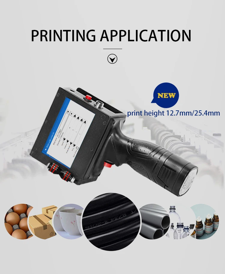 Industry expiry date code bottle inkjet printer large character hand jet printer Portable vertical wall inkjet printer