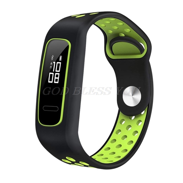 Silicone Two-Color Watch Band Wrist Strap Bracelet Replacement for Huawei 3e/Huawei Honor 4 Running/Huawei AW70 Smart Watch