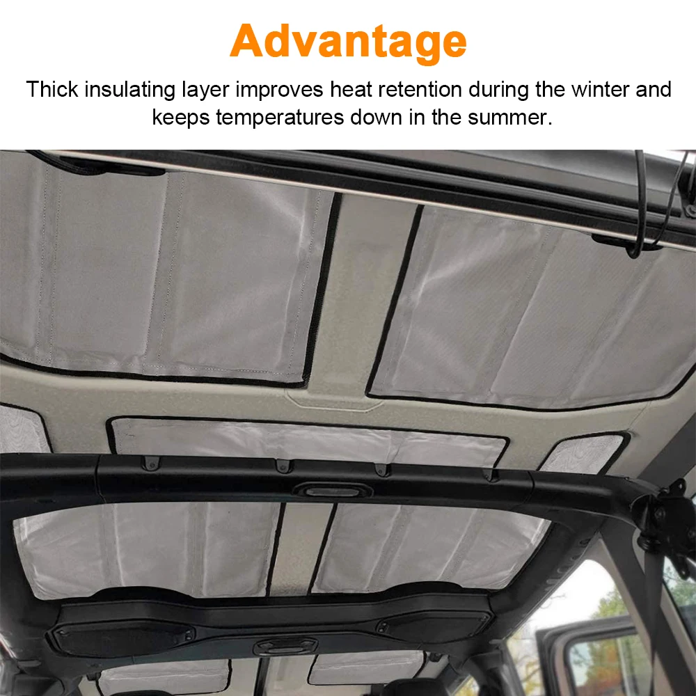 Jeep JL Wrangler 2020 Hardtop Headliner Roof Insulation Sound Deadening Kit (1)