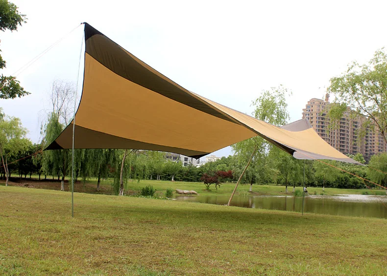 Outdoor large sky canopy Sun awning awning shade Camping awning against rain and UV protection