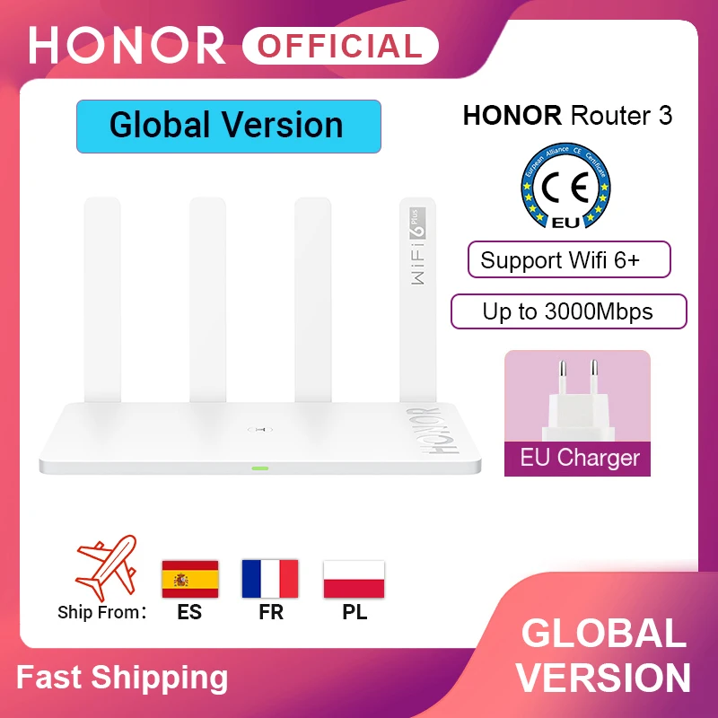 Глобальная версия оригинальный Honor маршрутизатор 3 Wi Fi 6 + 3000 Мбит Беспроводной