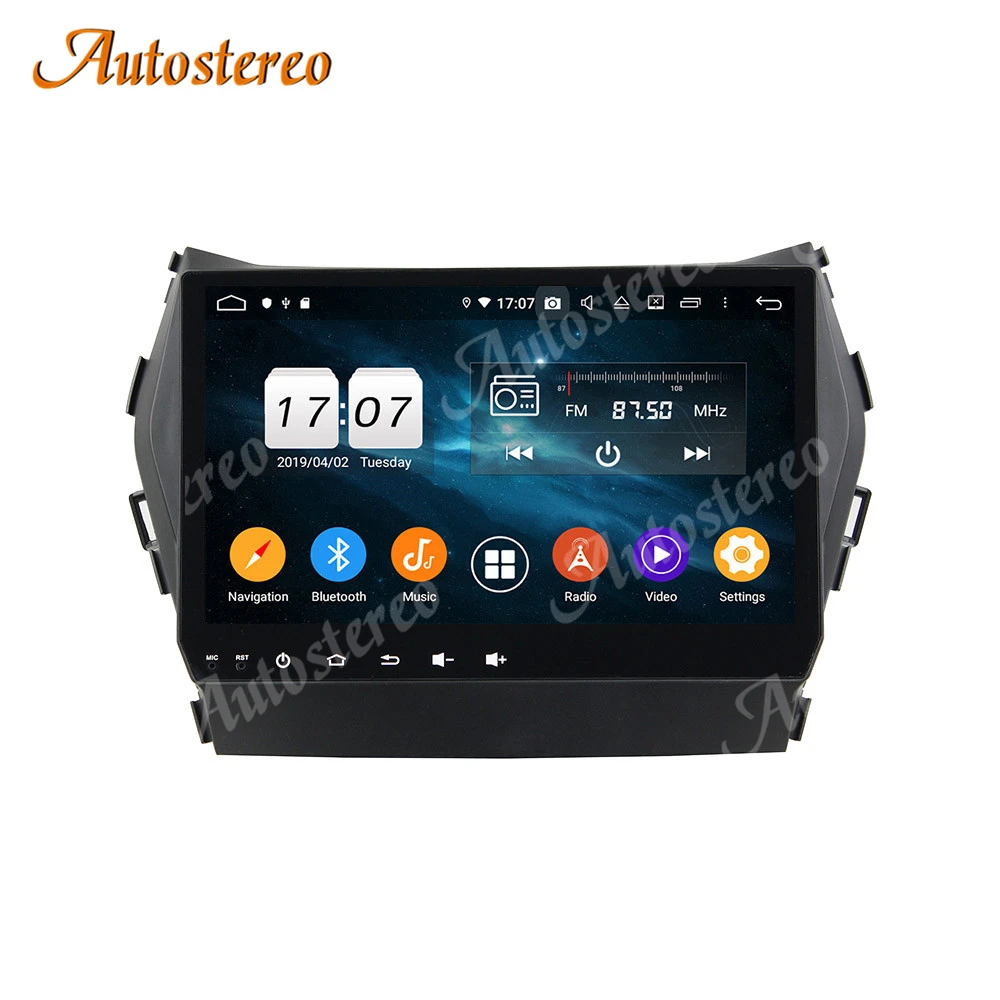 Android 9 Car Multimedia Player GPS Navigation For Hyundai IX45/Sante Fe 2014-2018 Car Auto Radio Stereo Head Unit No DVD Player