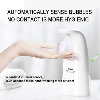 

250ml Automatic Soap Dispenser Smart Sensor Touchless Induction Foam Soap Dispenser Touchless Hand Washing For Bathroom Kitchen