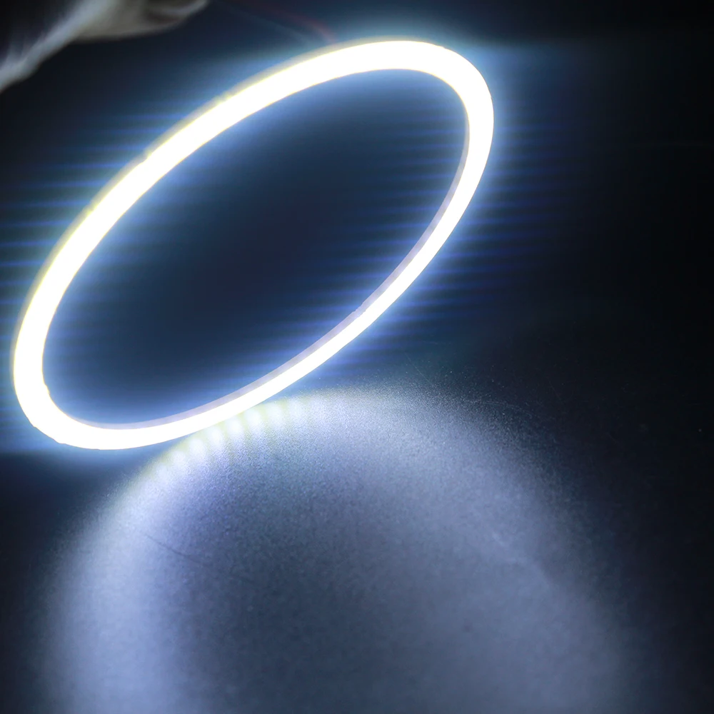YM E Bright COB Angel Eyes 80 мм 2 шт. (1 пара) Кольца для авто 63 SMD 8 см Eye фара автомобиля