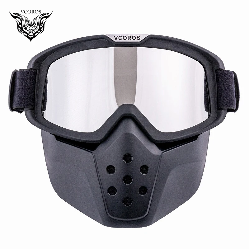 VCOROS винтажные Съемные очки и фильтр для рта в стиле ретро полуоткрытые