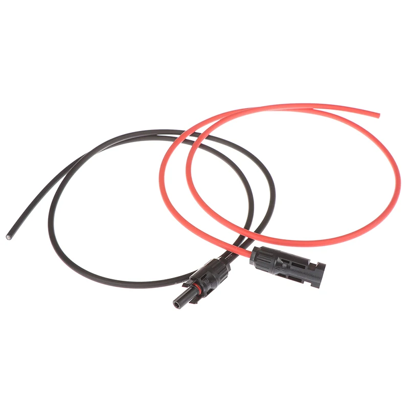 

1 Pair Solar Panel Extension Cable Copper Wire Black and Red with MC4 Connector Solar PV Cable 6/4/2.5 mm2 10/12/14 AWG