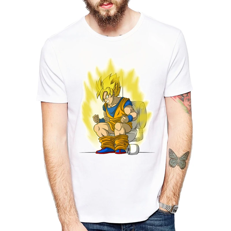 

2019 Men Dragon Ball Z Goku T-shirt Short Sleeve O-Neck Tshirt Summer Super Saiyan Japanese Anime Unisex Funny Design T Shirt