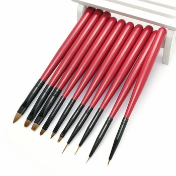 

Nail Brush For Manicure Brush For Nail Art 10Pcs/Set Ombre Brush For Gradient For Gel Nail Polish Painting Drawing