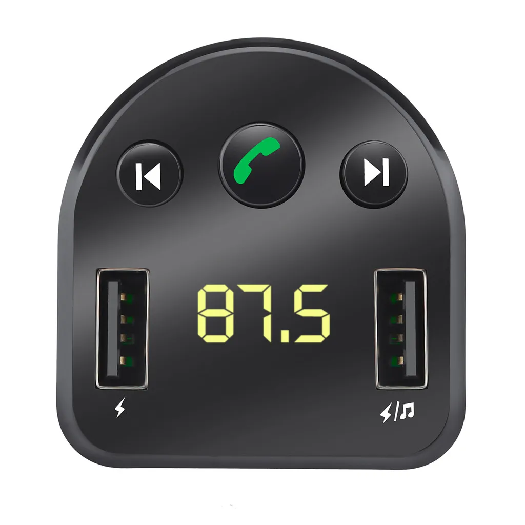 Bluetooth 3,0 MP3 плеер автомобильный комплект громкой связи FM передатчик светодиодный экран 5 V/2.1A Быстрая зарядка Dual USB Зарядное устройство Мощность адаптер 1119