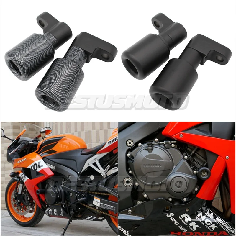 

Motorcycle Black / Carbon No Cut Frame Sliders Crash Falling Protection For Honda CBR600RR CBR 600RR CBR 600 RR 2007 2008