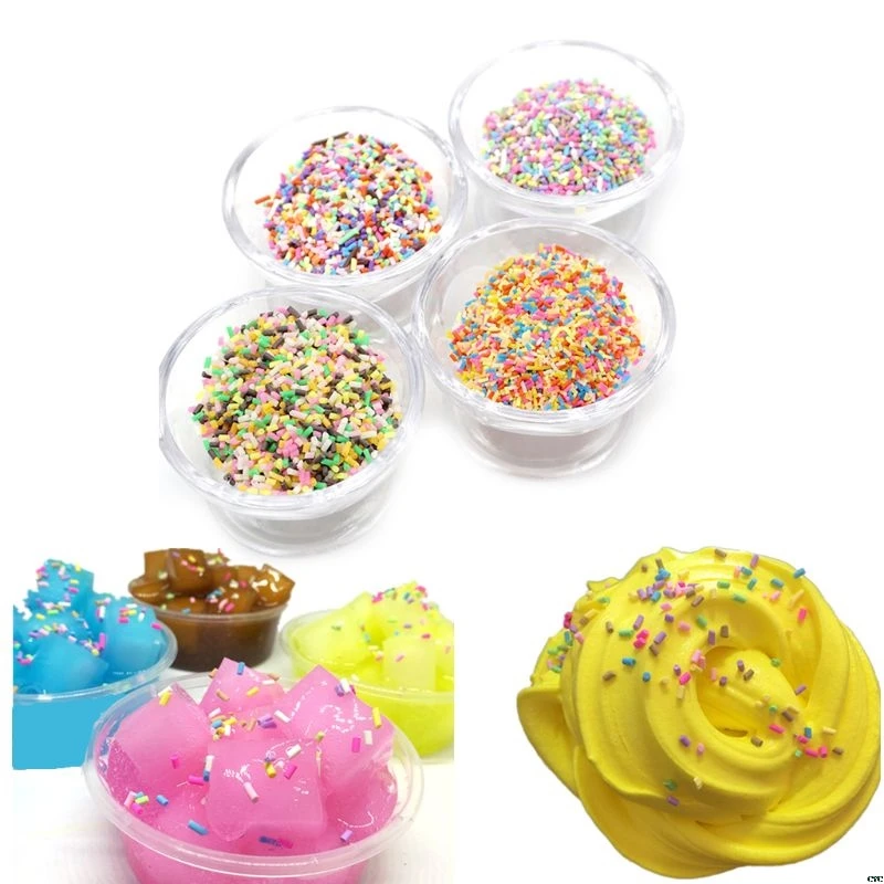 

26g Plastic Rainbow Sprinkles Fluffy Floam Slime Clay Mud DIY Slime Accessories