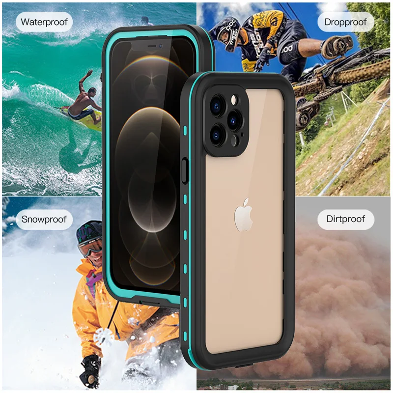 iphone 11 wallet case IP68 Waterproof For IPhone 13 12 11 Pro Max XS Max XR 678 Case RedPepper Clear Armor Cover Diving Underwater Swim Outdoor Sports iphone xr waterproof case