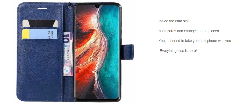 Кожаный чехол-книжка с бумажником чехол для huawei P8 P9 Lite P10 P20 P30 Pro Коврики 10 20 P Smart Y5 Y7 Y9 Honor 7C 8X с откидной крышкой