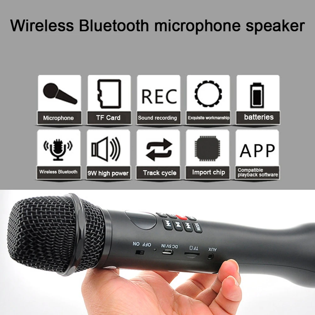 Профессиональная Колонка для караоке KTV микрофон 3 в 1 беспроводной караоке Bluetooth динамик ручной Пение Запись микрофон