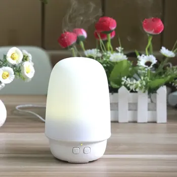 

White Ultrasonic Mute Mushroom Shape 100ml Aromatherapy Machine SPA at Home Ease Stress Reliever for Home Office