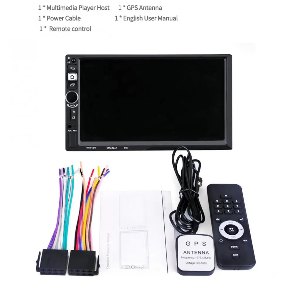 7 дюймов 2 Din Bluetooth Android 5,1 rom 16G ram 1G HD стерео MP5 плеер Поддержка gps/WiFi/камера заднего вида Новинка