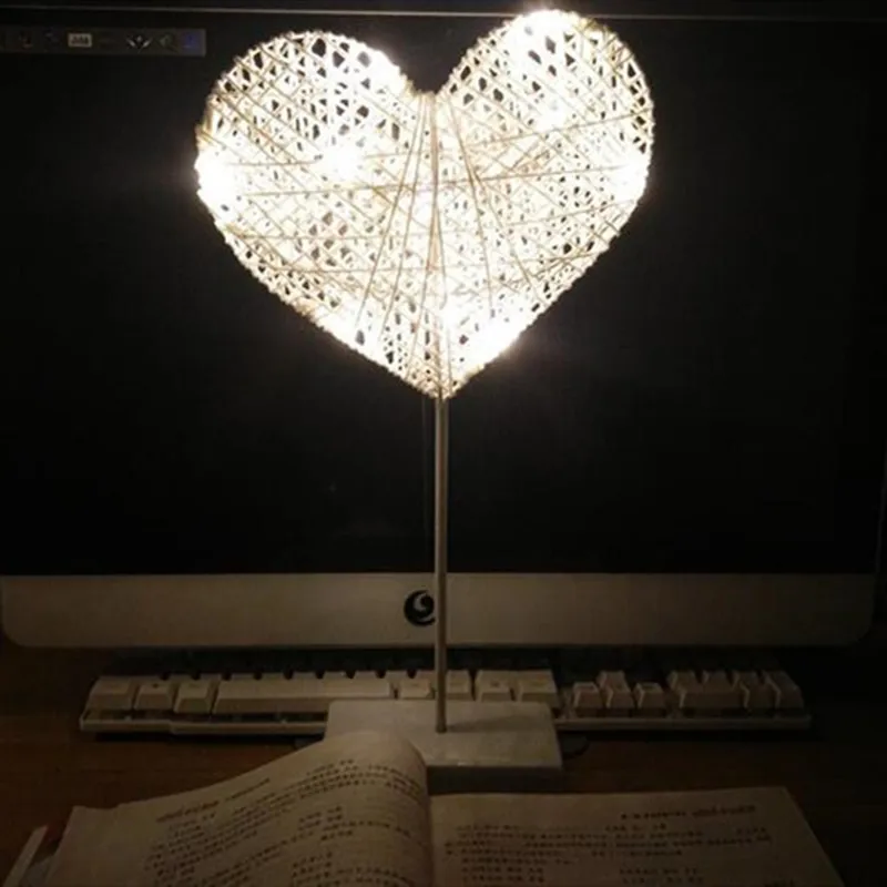Heart Ночник с питанием от аккумулятора ночник Звезда Луна Рождественская елка в форме сердца плафоны для ламп огни для рождественских детей - Испускаемый цвет: Heart