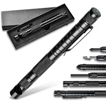 Emergency Outdoor Survival Tool Camping Scraper Flint Bottle Opener Compass Fire Starter Lighter Flint Multifunction Tools