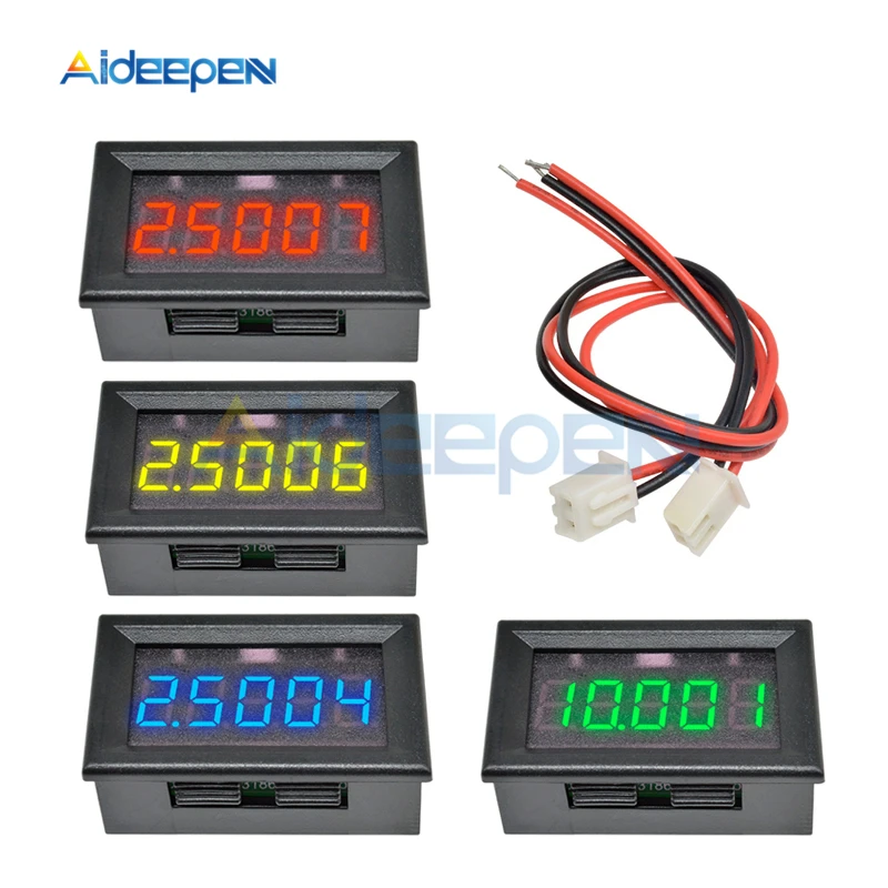 NEW 4 pcs DC 0-30V yellow LED digital voltmeter voltage monitor 3-wire 